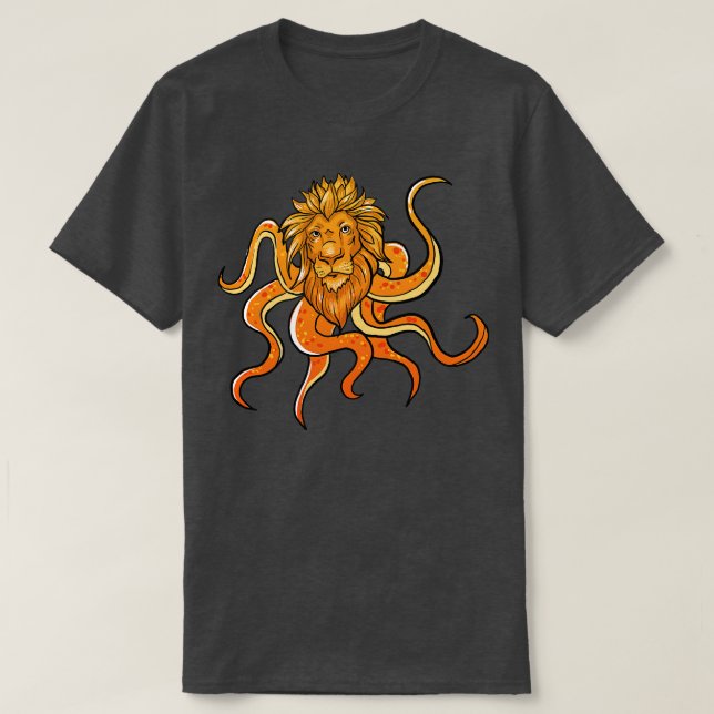 Lion Octopus T-Shirt (Design vorne)