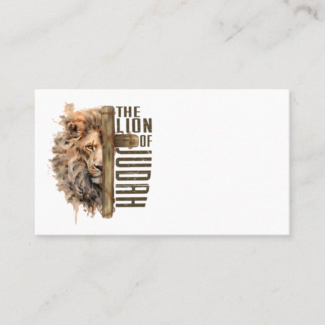 Lion of Judah Business Cards Visitenkarte (Vorderseite)