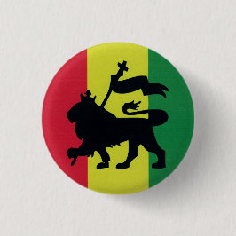 Lion of Judah Empire Äthiopia Rasta Reggae Roots B Button