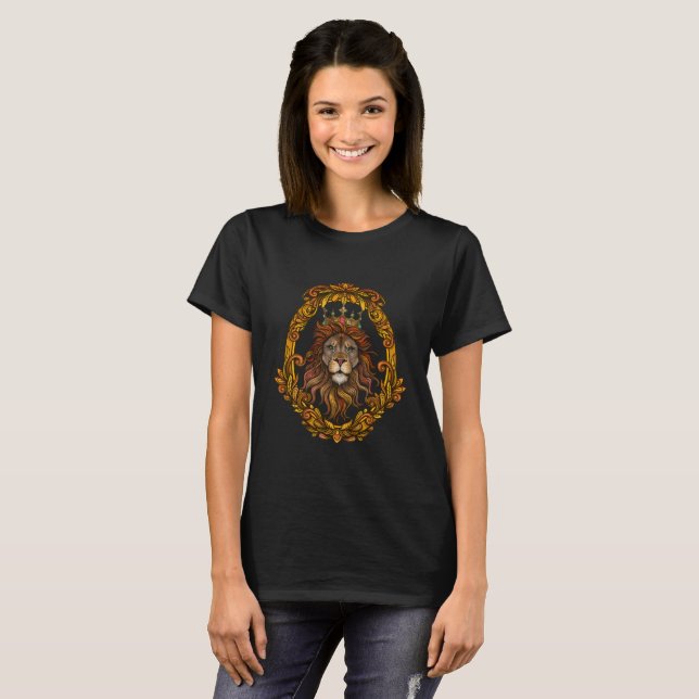 Lion of Judah - Haile Selassie - Girls Shirt (Vorne ganz)