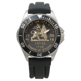 Lion of Judah - Haile Selassie - Rastafari Watch A Armbanduhr