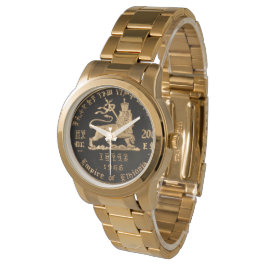 Lion of Judah - Haile Selassie - Rastafari Watch A Armbanduhr