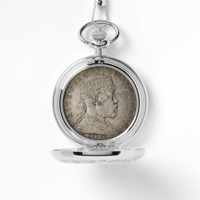 Lion of Judah Jah Army Menelik II Rasta Roots Armbanduhr (Vorderseite)