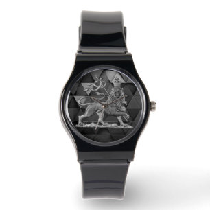 Lion of Judah Jah Rastafari Rasta Reggae Roots Kid Armbanduhr