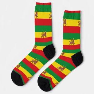 Lion of Judah Jah Rastafari Rasta Reggae Roots Socken
