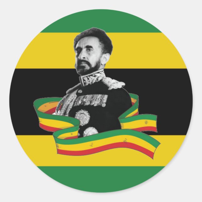 Lion of Judah Jah Rastafari Rasta Roots Sticker (Vorderseite)