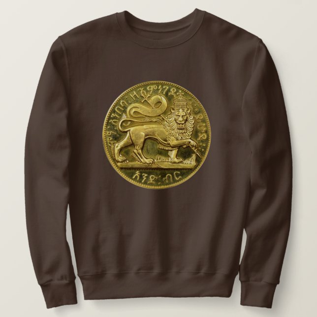 Lion of Judah Jah Rastafari Rasta Roots Sweater Sweatshirt (Design vorne)