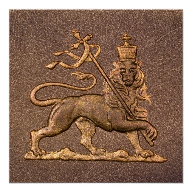 Lion of Judah Jah Rastafari Reggae Roots Poster (Vorderseite)