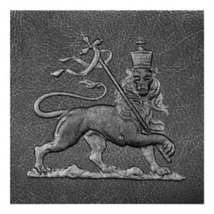 Lion of Judah Jah Rastafari Reggae Roots Poster