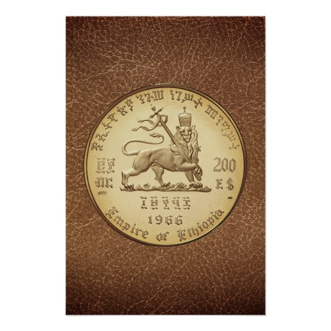 Lion of Judah Jah Rastafari Reggae Roots Poster (Vorderseite)