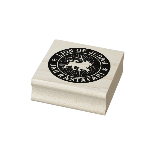 Lion of Judah Jah Rastafari Wood Art Stamp Gummistempel (Stempel)