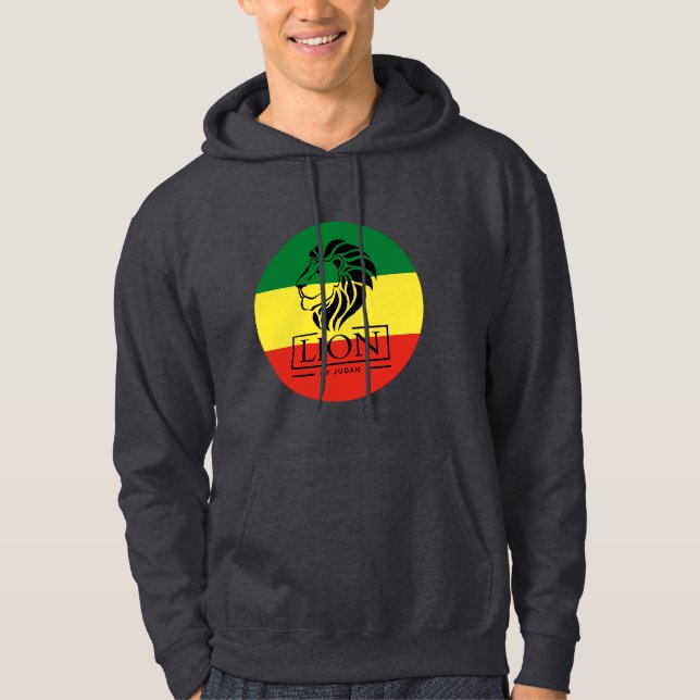 Lion of Judah - Lion Rasta Reggae Hooded - Hoodie (Vorderseite)
