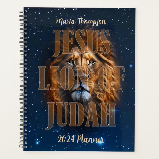 Lion of Judah Personalisierter Textplaner Planer (Vorderseite)