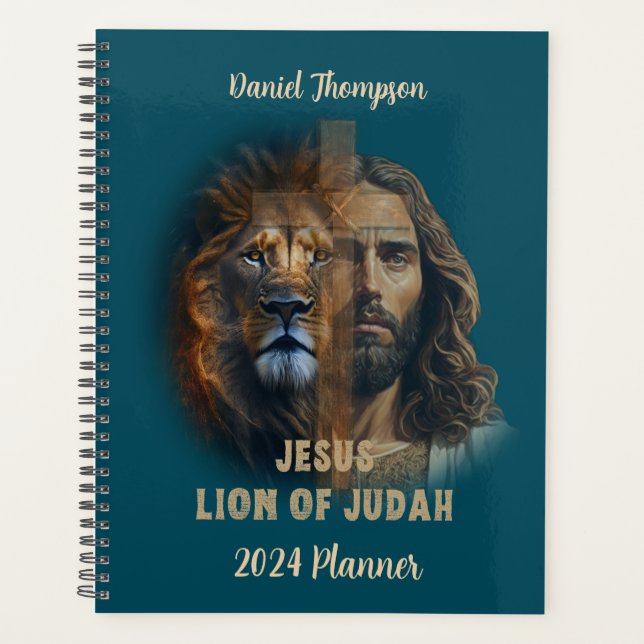 Lion of Judah Personalisierter Textplaner Planer (Vorderseite)