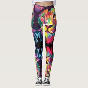 Lion of Judah - Rasta Poly - Power Yoga Leggings
