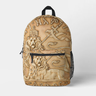 Lion of Judah Rasta Reggae Roots Jah Rastafari  Bedruckter Rucksack