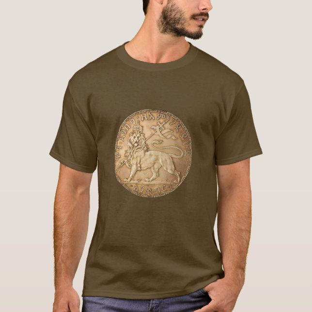 Lion of Judah Rasta Reggae Roots Jah Rastafari  T-Shirt (Vorderseite)