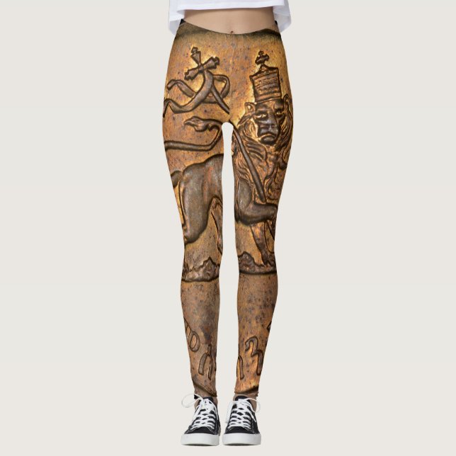 Lion of Judah - Rasta Reggae - Yoga Leggings (Vorderseite)