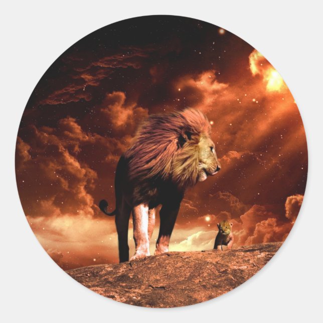 Lion of Judah - Rastafara - Jah Rastafari Sticker (Vorderseite)