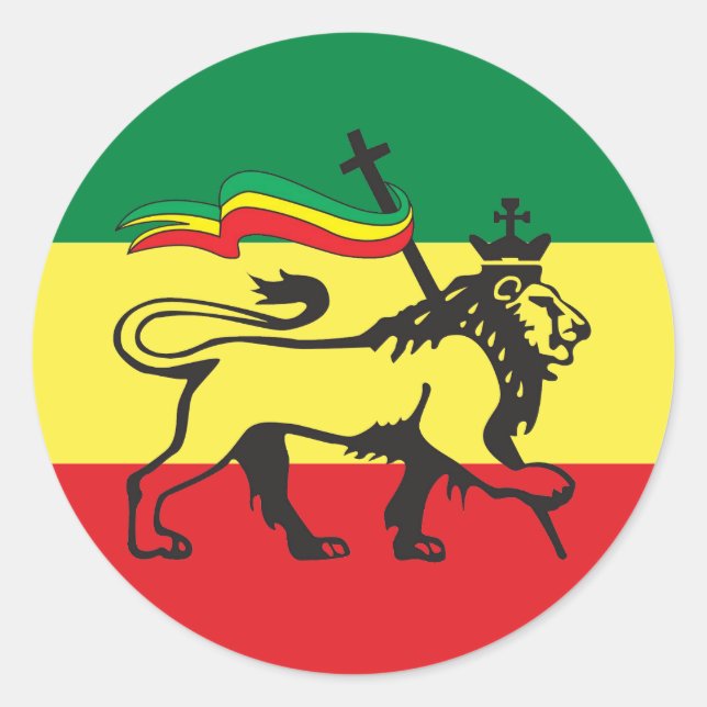 Lion of Judah - Rastafara - Jah Rastafari Sticker (Vorderseite)