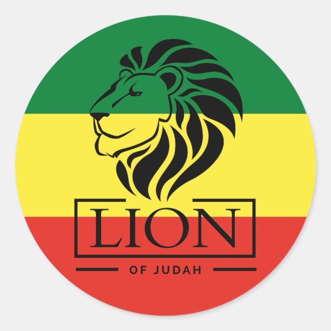 Lion of Judah - Rastafara - Jah Rastafari Sticker (Vorderseite)