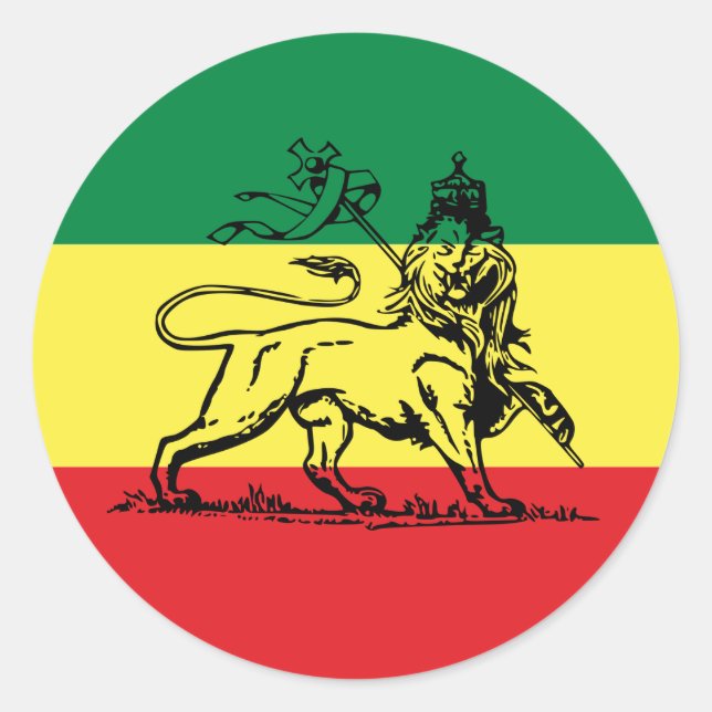 Lion of Judah - Rastafara - Jah Rastafari Sticker (Vorderseite)