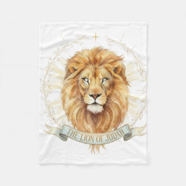 Lion of Judah Small Baby Blanket - 30x40 Plush Fleecedecke