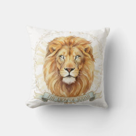 Lion of Judah Throw Pillow - Bold Christian Decor Kissen