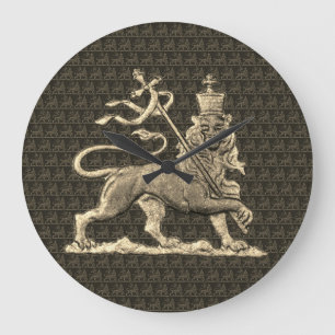 Lion of Judah Uhr Rasta Clock