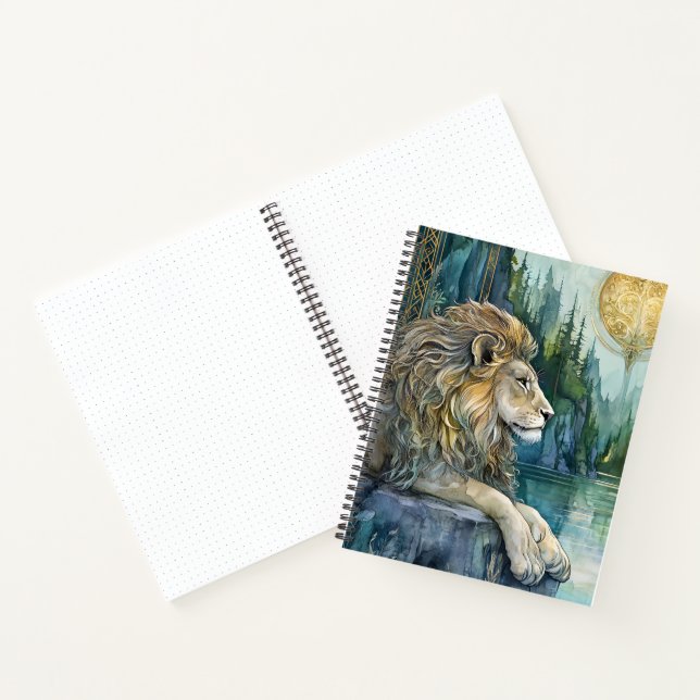 Lion of the Enchanted Realm Bullet Journal Notizbuch (Innenseite)