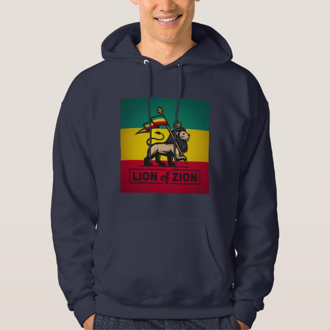 Lion of Zion - Haile Selassie - Judah Hoodie (Vorderseite)