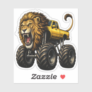 Lion Off Road Monster Truck Aufkleber