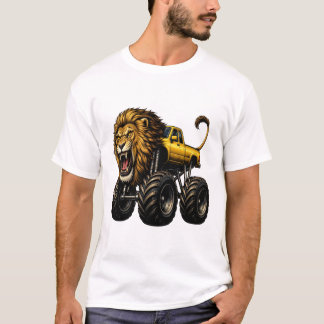 Lion Off Road Monster Truck T-Shirt