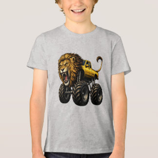 Lion Off Road Monster Truck Tri-Blend Shirt