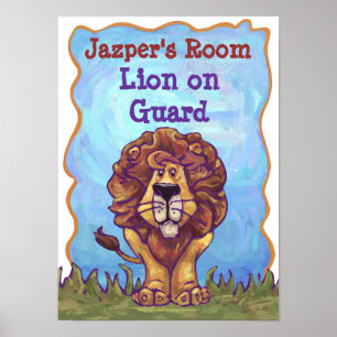 Lion on Guard Personalisiert Room Poster