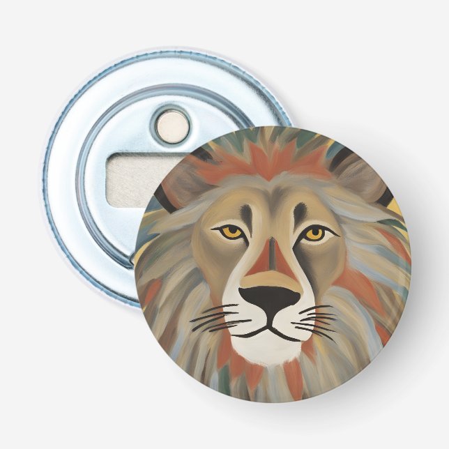 Lion Painting Flaschenöffner (Vorderseite)