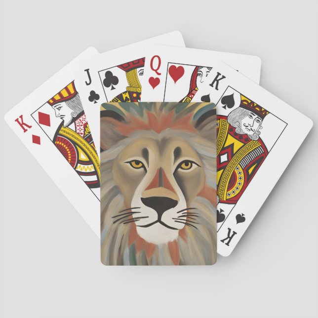 Lion Painting Spielkarten (Rückseite)