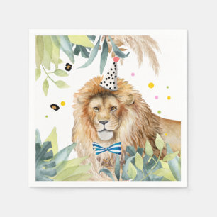 Lion Party Animals Jungle Birthday Safari Serviette