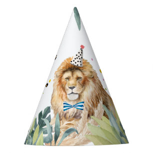 Lion Party Animals Safari Wilde Tiere Geburtstag Partyhütchen