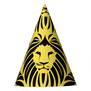 Lion Party Hat-Yellow Partyhütchen