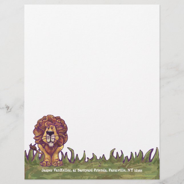 Lion Personal Letterhead (Vorderseite)