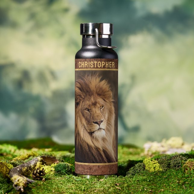 Lion Personalisiert Trinkflasche (Außenbereich)