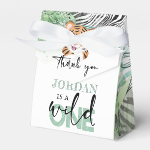 Lion Personalisiert Wild First Birthday Favor Box Geschenkschachtel