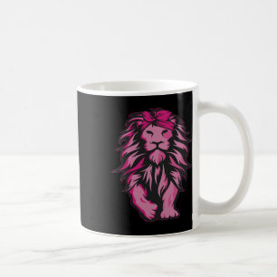 Lion Pink Bandana Breast Cancer Awareness Survivor Kaffeetasse