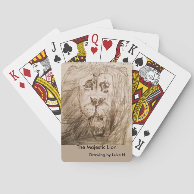 Lion Playing Cards Spielkarten (Rückseite)