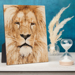 LION PORTRAIT FOTOPLATTE