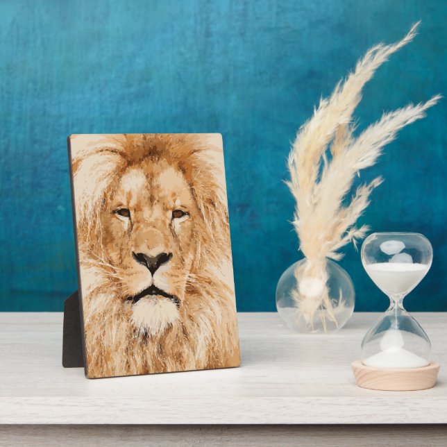 LION PORTRAIT FOTOPLATTE (Seite)