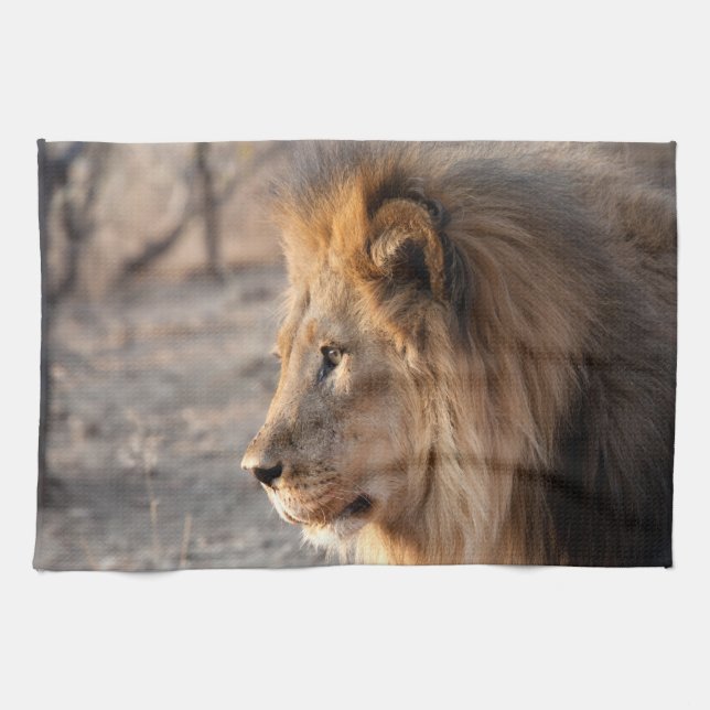 Lion Portrait Geschirrtuch (Horizontal)