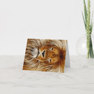Lion Portrait Karte