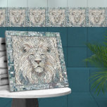 Lion Portrait Mosaik Art Fliese<br><div class="desc">Lion Portrait Mosaik Art</div>